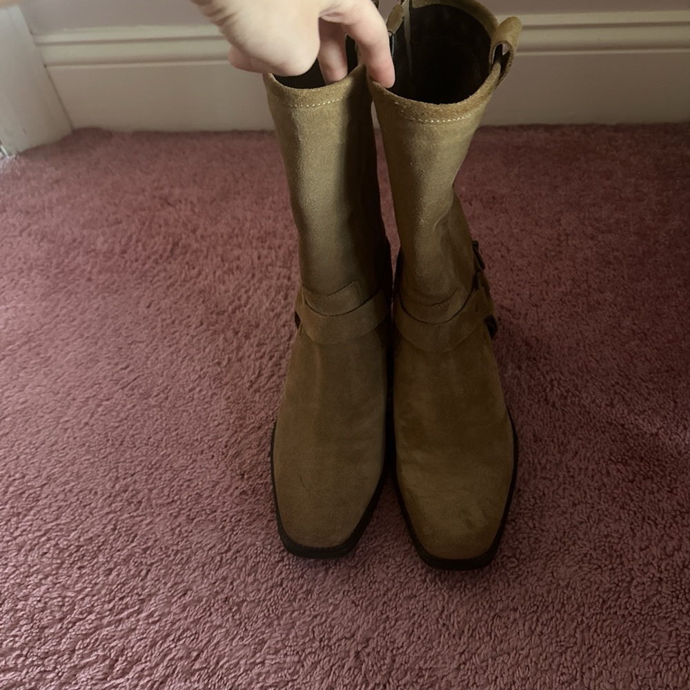 Crown Vintage Brown Heeled Boots